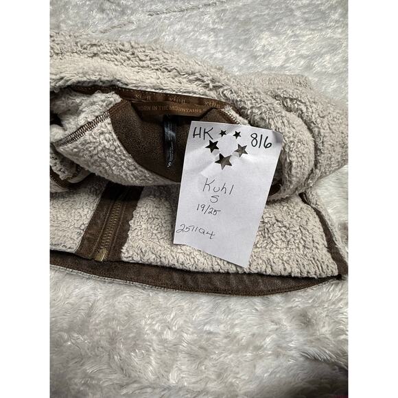 Kuhl Flight Fleece Vest Women’s Small Hooded Sherpa Zip Up Jacket Vest - Picture 3 of 6